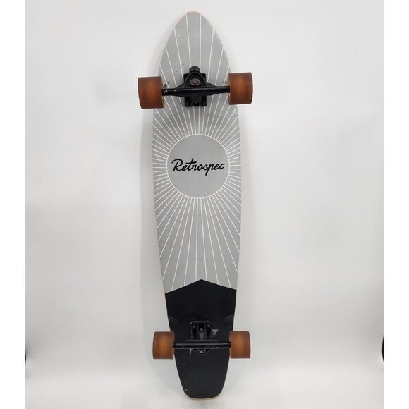 Retrospec Zed Pewter Pointe Top Mount Bamboo Kicktail Longboard Skateboard 44 in - Picture 1 of 16